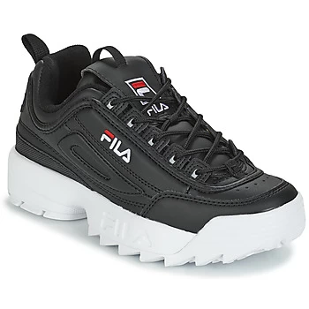 Image of Fila DISRUPTOR LOW WMN womens Shoes Trainers in Black