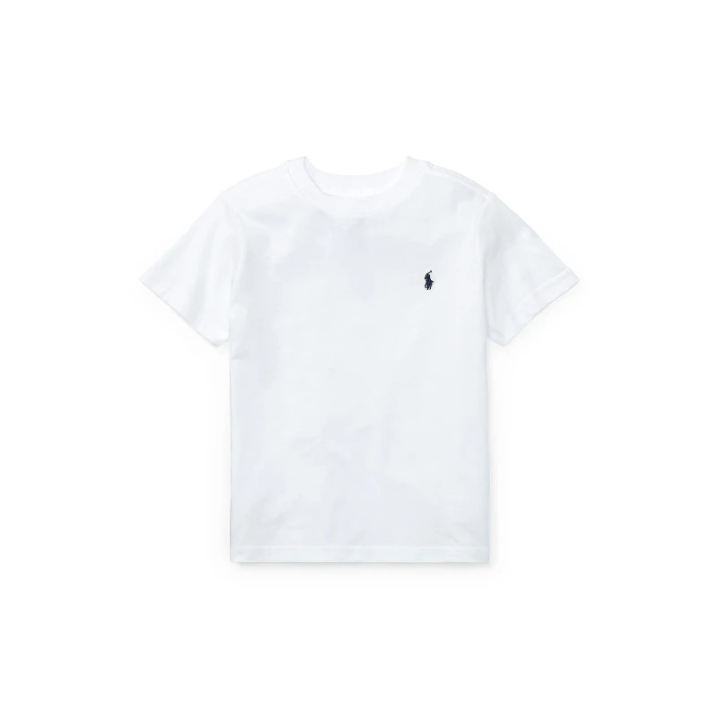 Image of Polo Ralph Lauren Boy's Short Sleeve Logo T Shirt - White White 1 - 2 Years