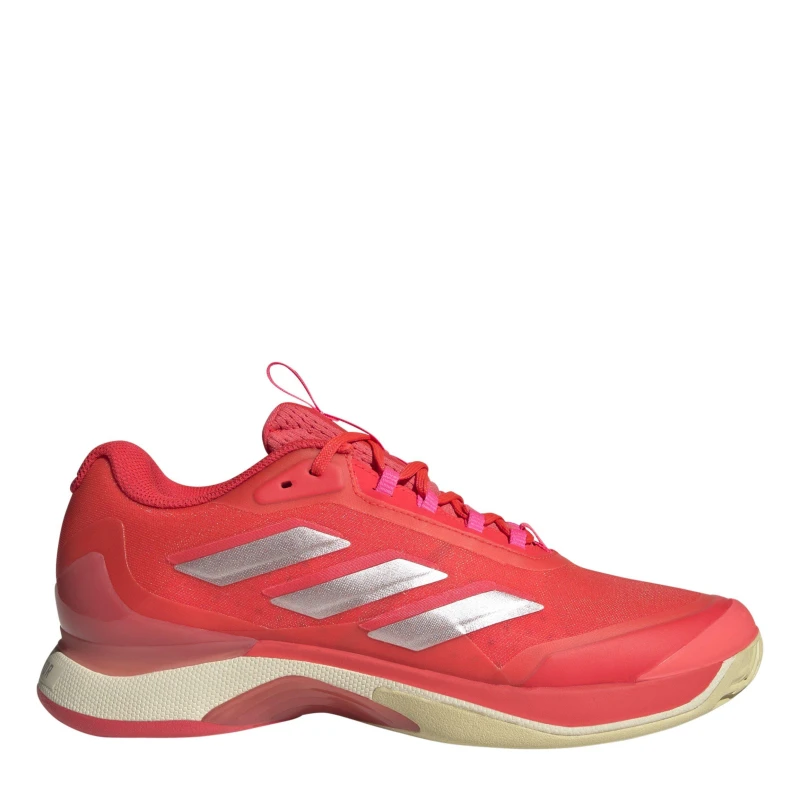 Image of adidas Womens Avacourt Tennis Shoes Lucid Red/Silve female 4 (36.7)