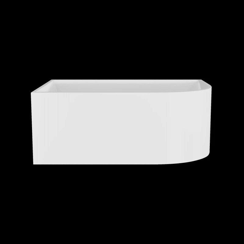 Image of Balterley Left Hand J Shaped Freestanding Bath from 1500mm x 710mm in White White Unisex