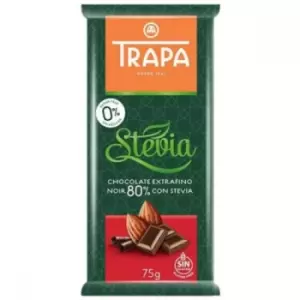 Image of Trapa Stevia Chocolate Bar - Noir 80% - 75g x 20