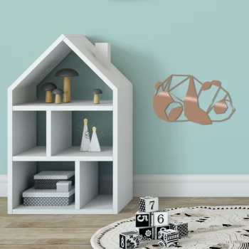 Image of Panda3 - Copper Copper Decorative Metal Wall Accessory