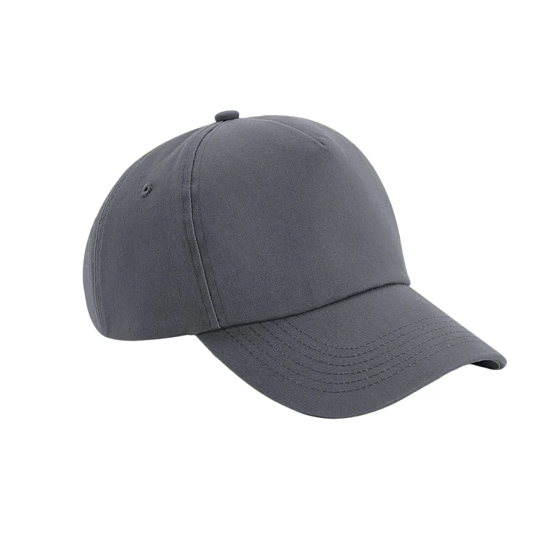 Image of Beechfield Beechfield Men Authentic 5 Panel Cap in Dark Grey Dark Grey One Size Male 5063417944065