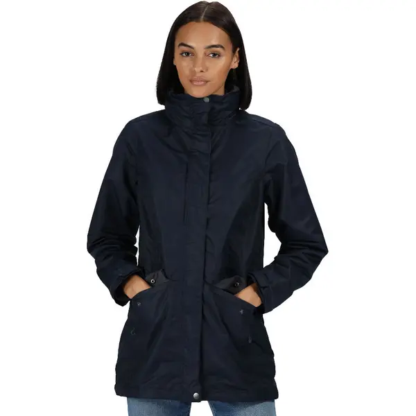 Image of Regatta Womens Benson III 3in1 Waterproof Breathable Coat 10 - Bust 34' (86cm) Navy/Navy TRA148-272-10