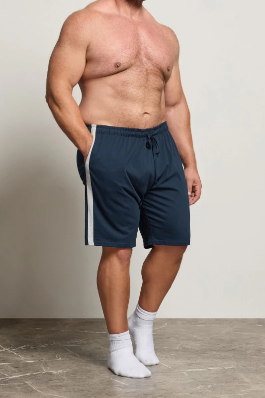 Image of BadRhino BadRhino Men Lightweight Lounge Shorts in Dark Navy Size: 2X-large Dark Navy XXL Male 5063589365378