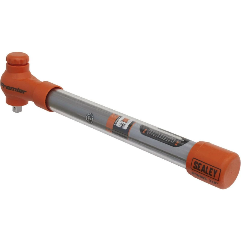 Image of Loops Insulated Torque Wrench - 3/8" Sq Drive - Calibrated - 12 to 60 Nm Range Multi
