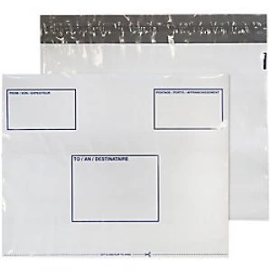 Image of Blake White Polythene Mailing Bag Peel and Seel C3+ Extra Strong 330x430mm Pack 100