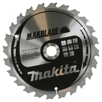 Image of Makita MAKBLADE Wood Cutting Saw Blade 250mm 48T 30mm