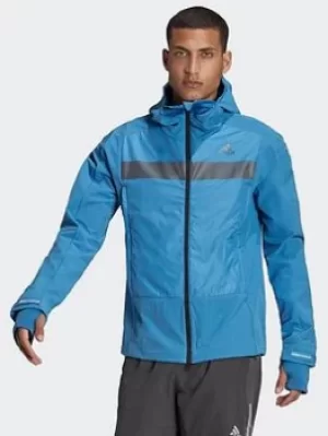Image of adidas Cold.rdy Running Jacket, Blue Size M Men