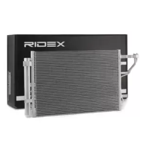 Image of RIDEX Condenser 448C0059 AC Condenser,Condenser, air conditioning HYUNDAI,KIA,i30 (FD),i30 (GD),i30 CW (FD),ELANTRA Stufenheck (HD)