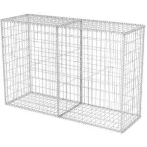 Image of Gabion Basket Galvanised Steel 150x50x100cm vidaXL - Silver