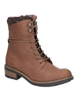 Image of Rocket Dog Tayte Lace Up Ankle Boots - Walnut