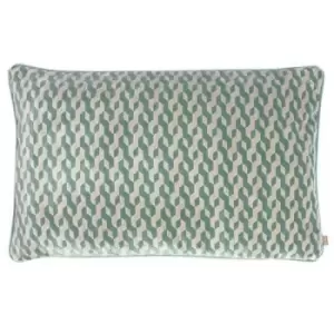 Image of Kai Dione Geometric Cushion Cover (One Size) (Mint) - Mint