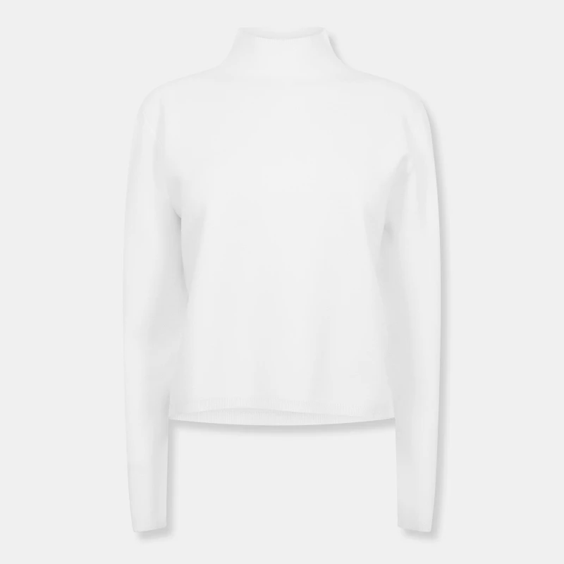 Image of Jack Wills Mock Neck Jumper - White White 6