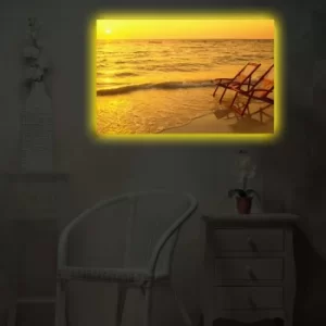 Image of 4570DACT-47 Multicolor Decorative LED Lighted Canvas Painting