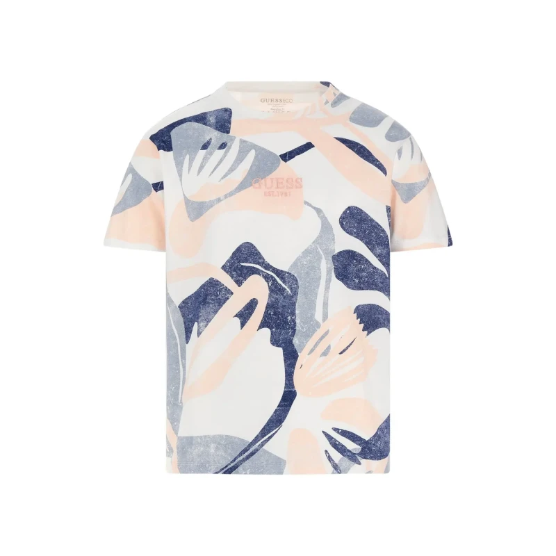 Image of Guess T-Shirt Guess AOP Rose Male L
