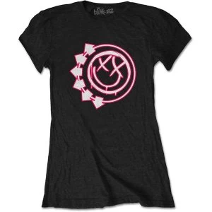 Image of Blink-182 - Six Arrow Smiley Ladies Medium T-Shirt - Black