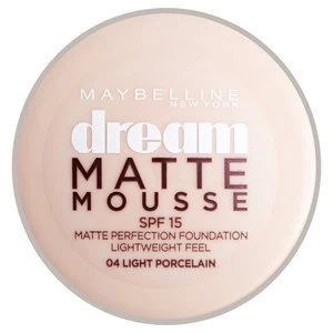 Image of Maybelline Dream Matte Mousse Foundation 04 Porcelain 30ml Nude
