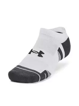 Image of Under Armour Performance Tech 3pk No Show Socks - White Size M Men