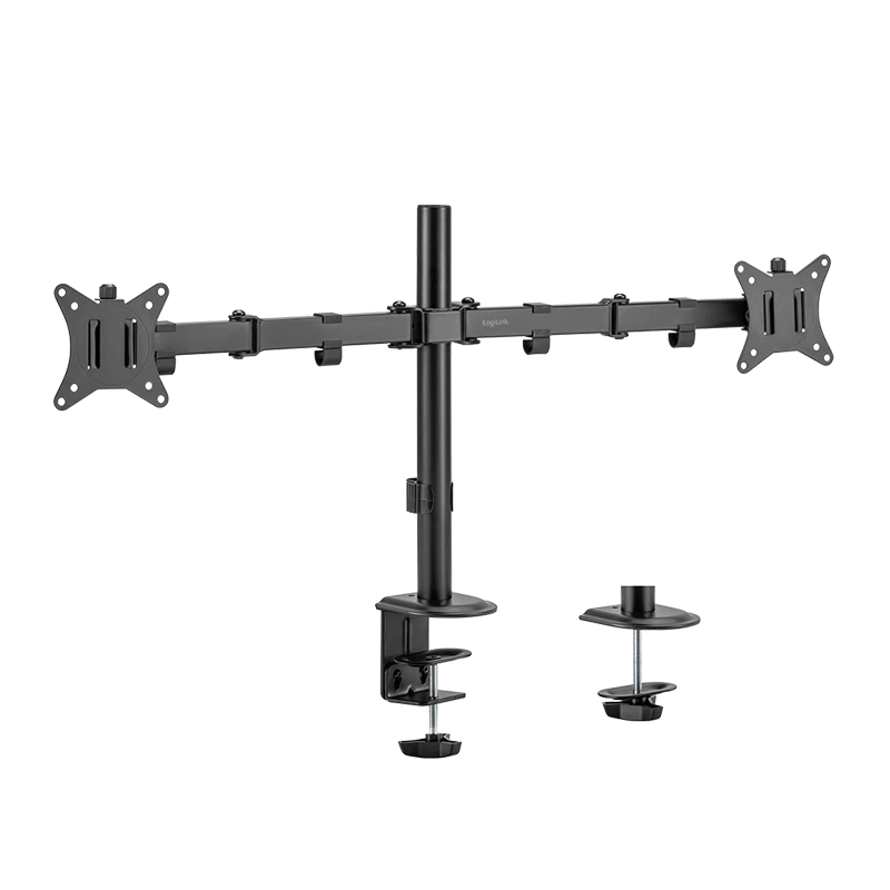 Image of LogiLink Dual Monitor mount. 17"-32". steel. arm length: 376