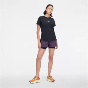 Image of New Balance Impact Run AT 2in1 Womens Running Short - Purple