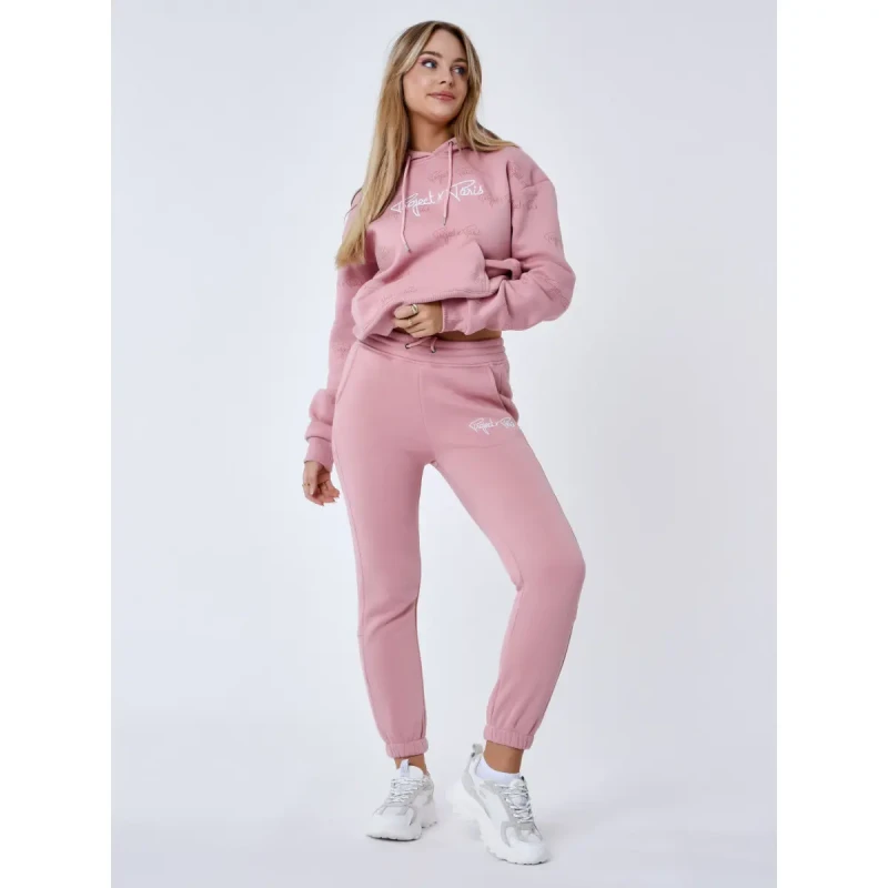 Image of Project X Paris Womens striped jogging trousers Project X Paris All Over Signature Rose Female XS