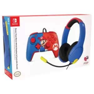 Image of PDP Mario Switch Controller and Headset Bundle for Switch