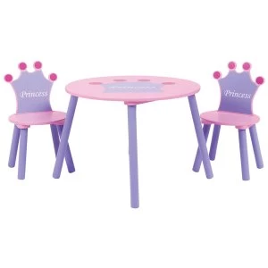 Image of Charles Bentley Kids Princess Table and 2 Chairs