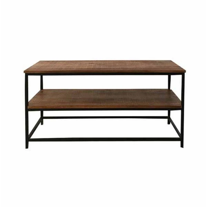 Image of Jaipur Furniture Ltd Industrial Plasma TV Unit - Mango Wood/Iron - L45 x W110 x H55cm - PP Sawn Finish in Brown Brown Unisex