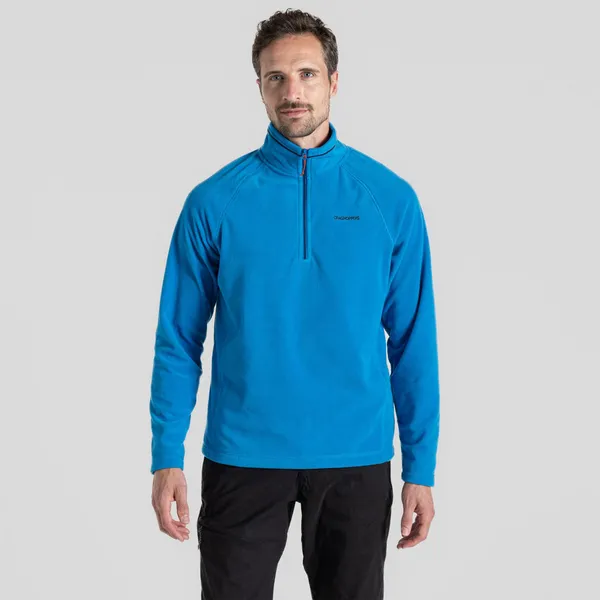 Image of Craghoppers Mens Corey Half Zip Mico Fleece Jacket S - Chest 38' (97cm) Howlite Blue CMA1287-F3T-S