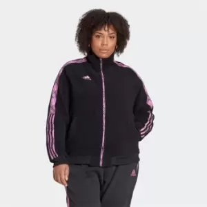 Image of adidas Tiro Winterized Track Top (Plus Size) Womens - Black / Pulse Lilac
