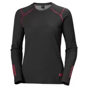 Image of Helly Hansen Womens Lifa Active Crew Lightweight Base Layer Black XS