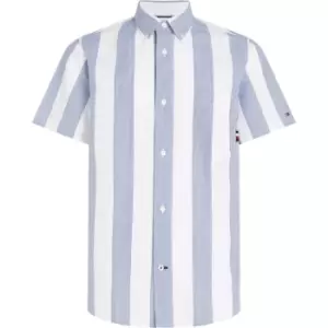 Image of Tommy Hilfiger Striped Stripe Rf Shirt S/S - Blue