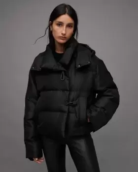 Image of AllSaints Allais Recycled Quilted Puffer Jacket