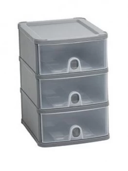 Image of Wham Handy 3-Drawer Tower - Grey