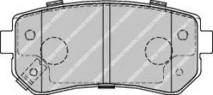 Image of Ferodo FDB1956 Brake Pad Set Rear Axle Premier Car