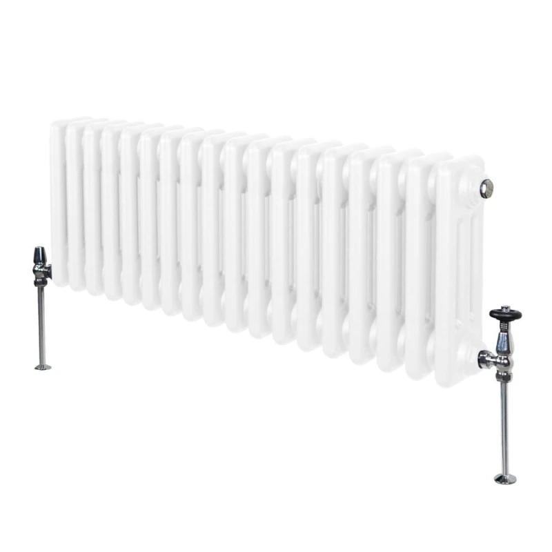 Image of Monstershop Traditional 3 Column Radiator - 300 x 832mm - White White Unisex