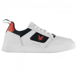 Image of Lyle and Scott Gilzean Mesh Trainers - Wht/Nvy/Red 740