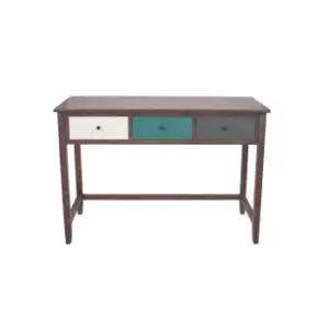 Image of Pacific Lifestyle Natural Wood 3 Drawer Desk