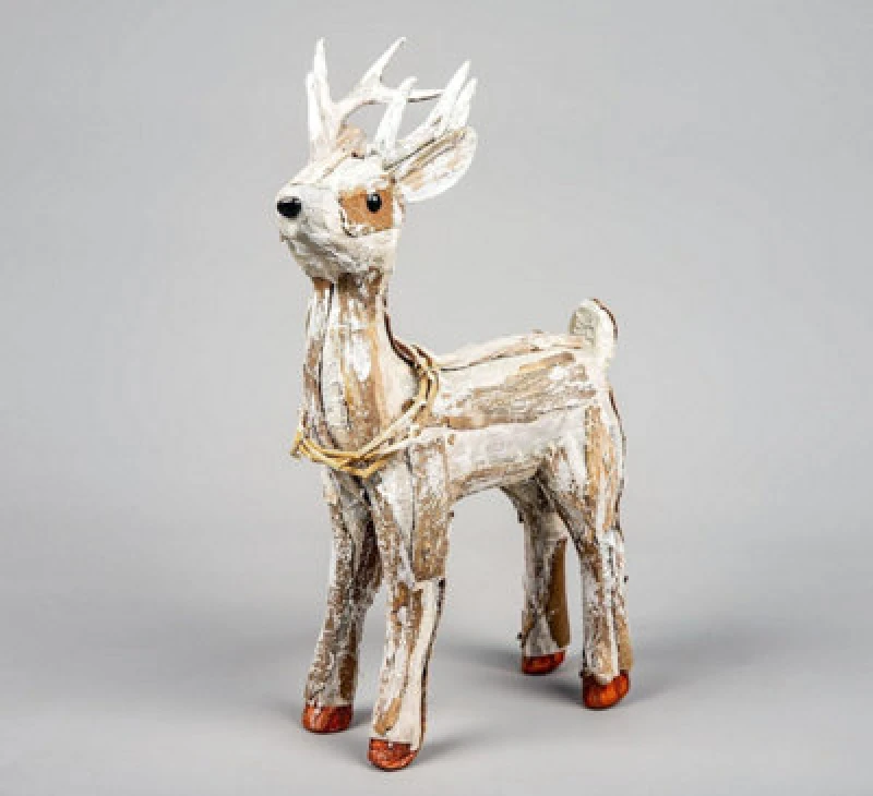 Image of Shatchi Deer-36cm - Decorative Free Standing Figurine Gold
