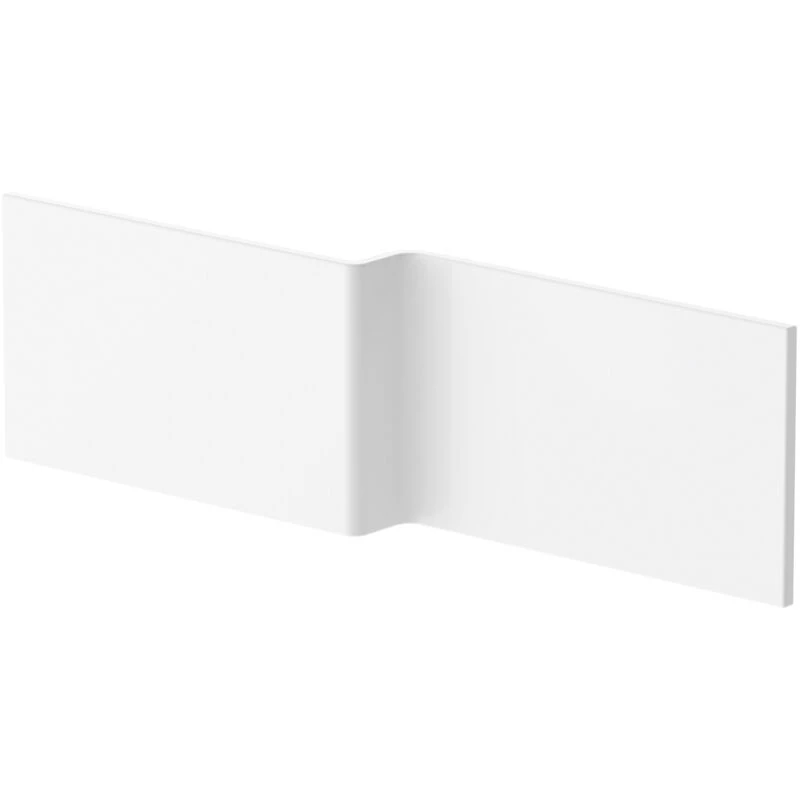 Image of NUIE Nuie - L-Shaped Shower Bath Front Panel 500mm h x 1800mm w - Acrylic WBS304