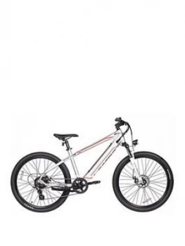 Image of Lectro Lectro Peak 36V Mens Electric 17" Frame Silver Mountain Bike