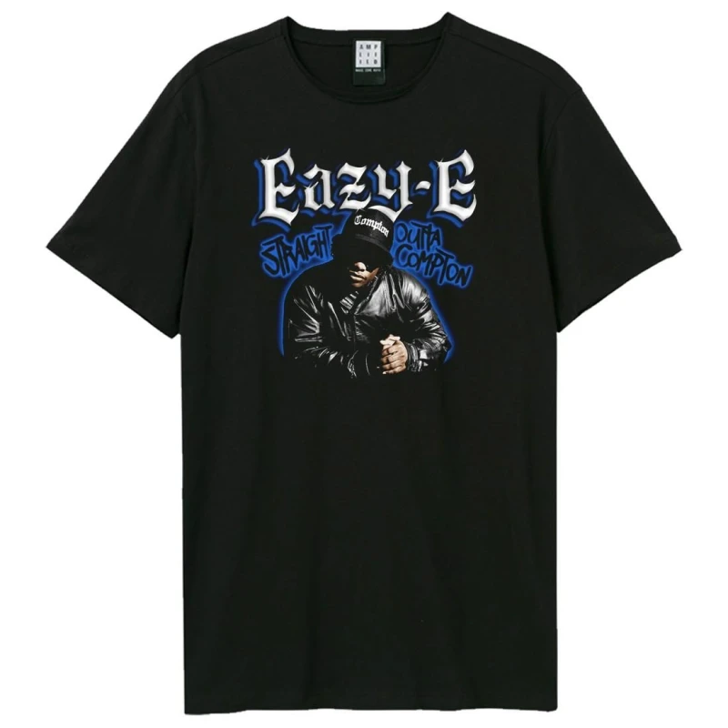 Image of Amplified Amplified Men Street Art Eazy-E T-Shirt in Black Size: X-Small Black XS Male 5063852071777