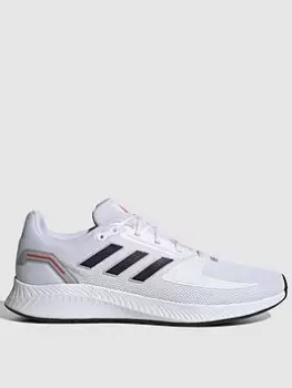 Image of adidas Runfalcon 2.0 - White/Black, Size 8, Men