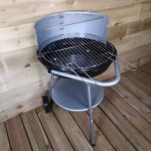 Image of o47 x H75cm Outdoor Garden Round Charcoal BBQ Barbecue on Wheels