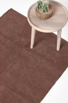 Image of 100% Cotton Plain Chenille Rug