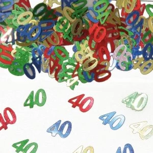 Image of Number 40 Confetti (Multicolour)