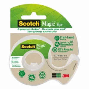 Image of Scotch Magic Tape Greener Choice Dispenser 19mmx20m, Clear