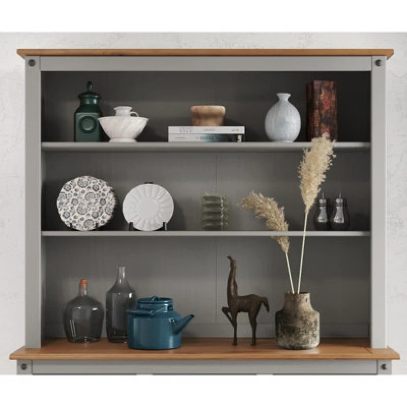 Image of MERCERS FURNITURE Corona Grey Wax Large Dresser Top 2TONE118