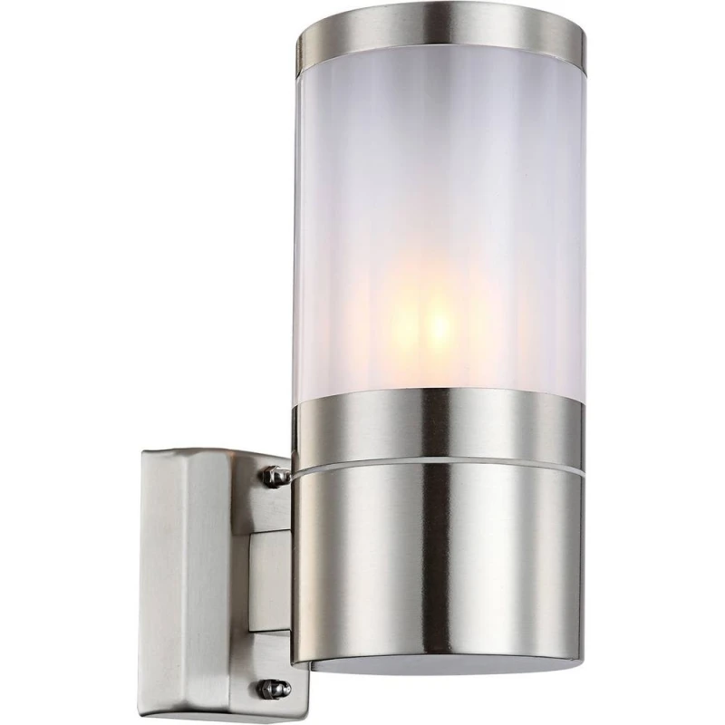 Image of Netlighting Xeloo Outdoor Modern Wall Lamp Silver Glossy IP44 1x E27 Silver Unisex